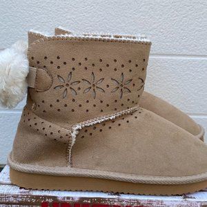 Unionbay Shannon-G Girl's Tan Boots Size 4 USS4